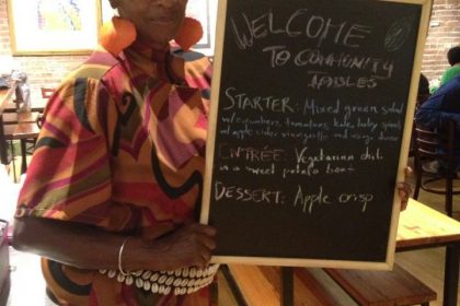 Fulani Haynes with Community Tables menu