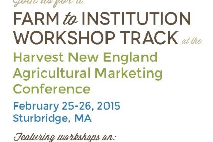 Harvest New England and FINE logos and conference details