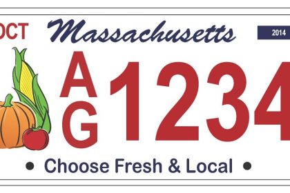 MA "Choose Fresh & Local" plate design