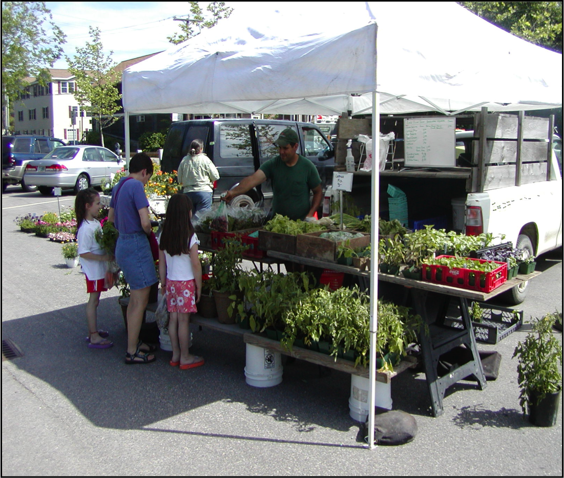 farmer's market stand