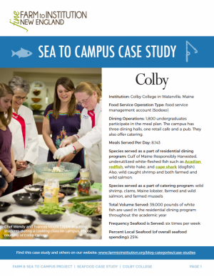 Colby College Sea to Campus Case Study