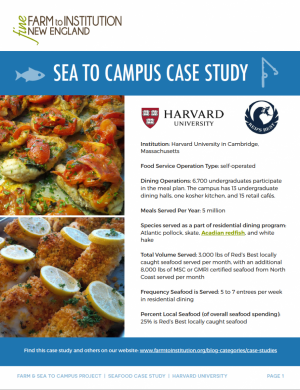 Harvard University Sea to Campus Case Study