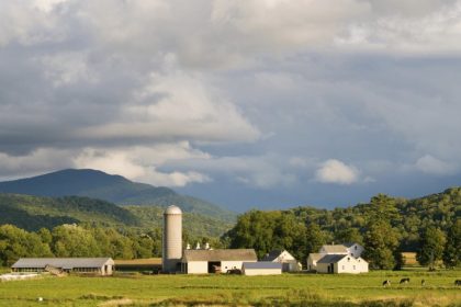 Vermont farm landscape