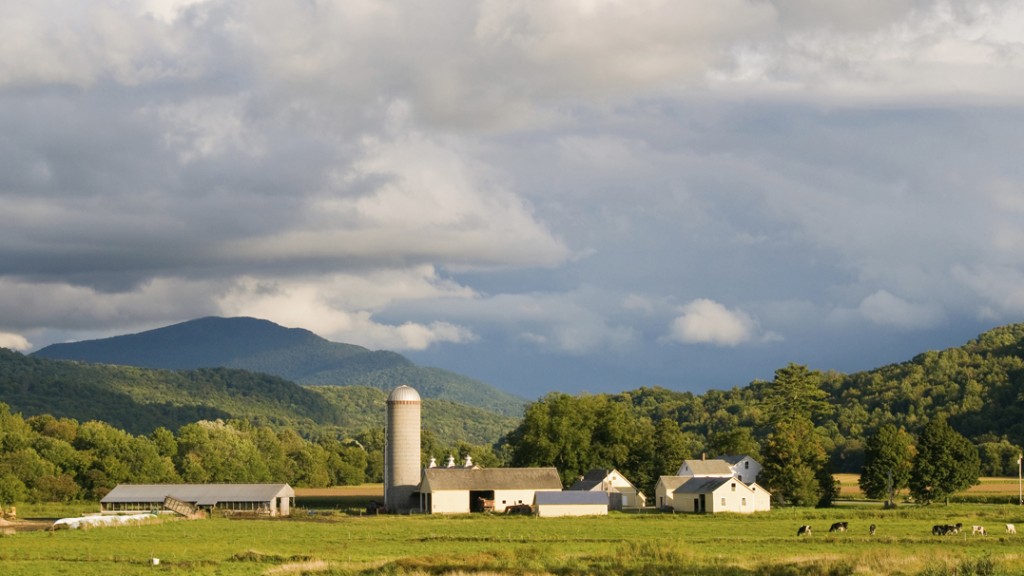 Vermont farm landscape