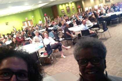 Niaz Dorry (L) with CT Senator Marilyn Moore & the 2016 New England Food Summit