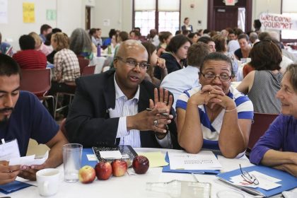 table discussion at the 2015 Food Summit