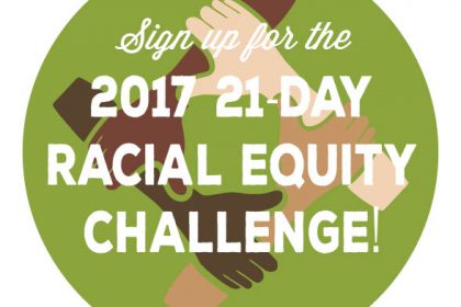 "Sign up for the 2017 21-Day Racial Equity Challenge!" icon