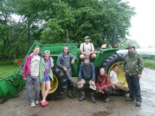 FARM APPRENTICES AND FARM MANAGERS AT SIMPLE GIFTS FARM IN NORTH AMHERST