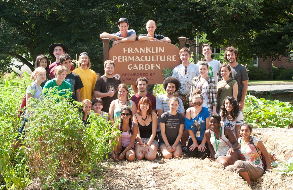 Franklin Permaculture Garden, sponsored by UMass Dining - group photo